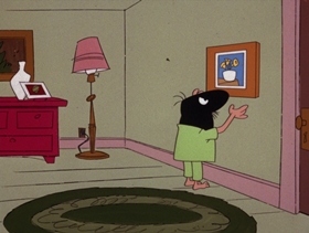Screenshots from the 1975 DePatie Freleng cartoon Pink Elephant