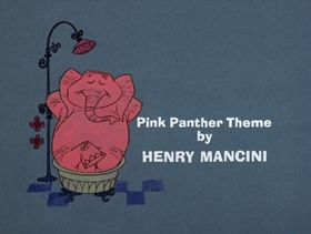 Screenshots from the 1975 DePatie Freleng cartoon Pink Elephant