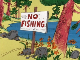 Screenshots from the 1975 DePatie Freleng cartoon Keep Our Forests Pink