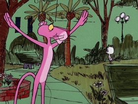 Screenshots from the 1975 DePatie Freleng cartoon Bobolink Pink