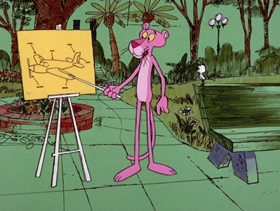 Screenshots from the 1975 DePatie Freleng cartoon Bobolink Pink