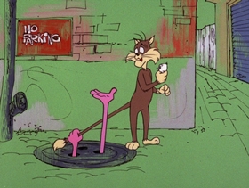 Screenshots from the 1975 DePatie Freleng cartoon Bobolink Pink