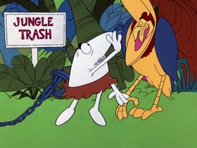 Screenshots from the 1975 DePatie Freleng cartoon It