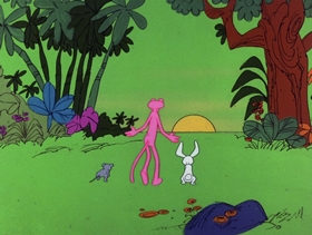 Screenshots from the 1975 DePatie Freleng cartoon It