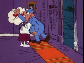 Screenshots from the 1975 DePatie Freleng cartoon Pink Campaign