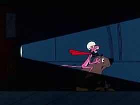 Screenshots from the 1975 DePatie Freleng cartoon The Scarlet Pinkernel