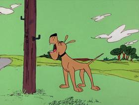 Screenshots from the 1975 DePatie Freleng cartoon The Scarlet Pinkernel