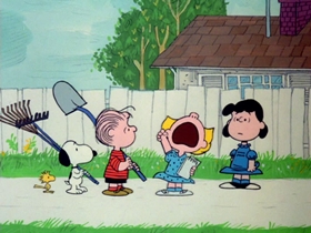 Screenshots from the 1976 Bill Melendez Productions cartoon It