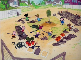 Screenshots from the 1976 Bill Melendez Productions cartoon It