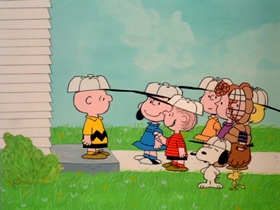 Screenshots from the 1976 Bill Melendez Productions cartoon It