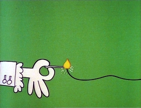 Screenshots from the 1976 Focus Design, Inc. cartoon Fireworks