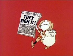 Screenshots from the 1976 Focus Design, Inc. cartoon Fireworks