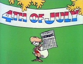 Screenshots from the 1976 Focus Design, Inc. cartoon Fireworks