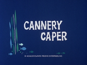Screenshots from the 1976 DePatie Freleng cartoon Cannery Caper