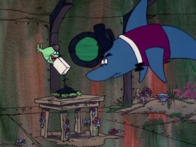 Screenshots from the 1976 DePatie Freleng cartoon To Catch a Halibut