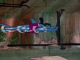 Screenshots from the 1976 DePatie Freleng cartoon To Catch a Halibut