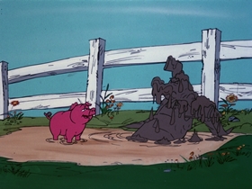 Screenshots from the 1976 DePatie Freleng cartoon Flying Fool