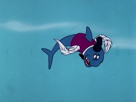 Screenshots from the 1976 DePatie Freleng cartoon Flying Fool