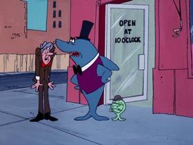 Screenshots from the 1976 DePatie Freleng cartoon Shopping Spree