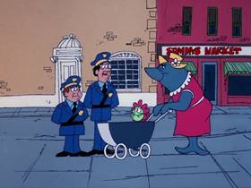 Screenshots from the 1976 DePatie Freleng cartoon Shopping Spree