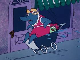 Screenshots from the 1976 DePatie Freleng cartoon Shopping Spree