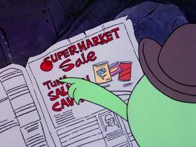 Screenshots from the 1976 DePatie Freleng cartoon Shopping Spree