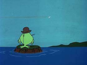 Screenshots from the 1976 DePatie Freleng cartoon Showbiz Shark