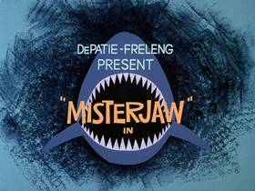 Screenshots from the 1976 DePatie Freleng cartoon Showbiz Shark