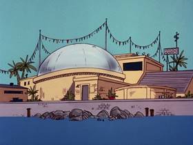 Screenshots from the 1976 DePatie Freleng cartoon Showbiz Shark