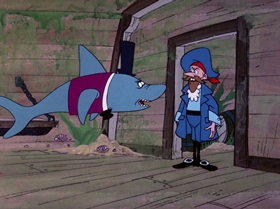 Screenshots from the 1976 DePatie Freleng cartoon Monster Of The Deep