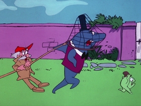 Screenshots from the 1976 DePatie Freleng cartoon Beach Resort