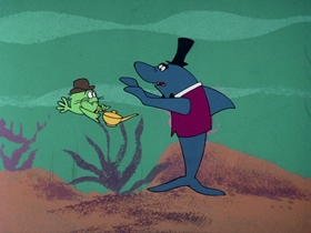 Screenshots from the 1976 DePatie Freleng cartoon Aladdin