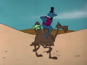 Screenshots from the 1976 DePatie Freleng cartoon Aladdin