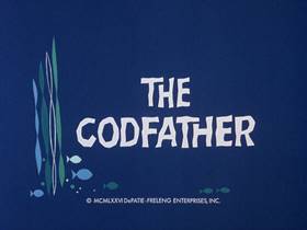 Screenshots from the 1976 DePatie Freleng cartoon The Codfather