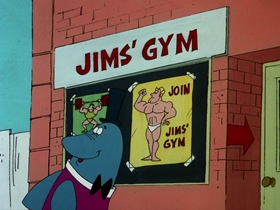 Screenshots from the 1976 DePatie Freleng cartoon The Shape Of Things