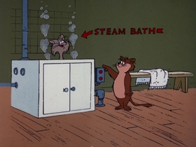 Screenshots from the 1976 DePatie Freleng cartoon The Shape Of Things