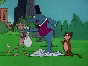 Screenshots from the 1976 DePatie Freleng cartoon The Shape Of Things