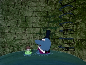 Screenshots from the 1976 DePatie Freleng cartoon The Shape Of Things