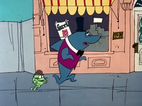 Screenshots from the 1976 DePatie Freleng cartoon The Shape Of Things