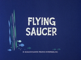 Screenshots from the 1976 DePatie Freleng cartoon Flying Saucer