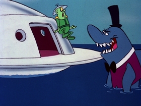 Screenshots from the 1976 DePatie Freleng cartoon Flying Saucer