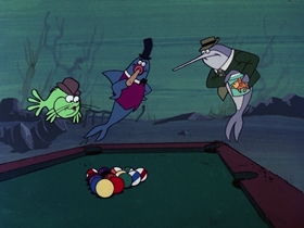 Screenshots from the 1976 DePatie Freleng cartoon Davey Jone