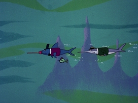 Screenshots from the 1976 DePatie Freleng cartoon Davey Jone