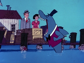 Screenshots from the 1976 DePatie Freleng cartoon Davey Jone