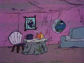 Screenshots from the 1976 DePatie Freleng cartoon Caught In The Act
