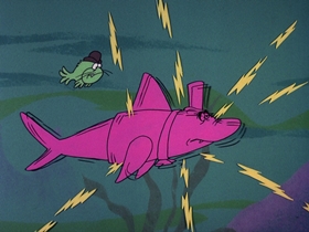 Screenshots from the 1976 DePatie Freleng cartoon Caught In The Act