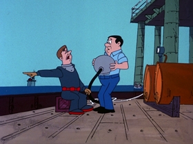 Screenshots from the 1976 DePatie Freleng cartoon Merry Sharkman Merry Sharkman