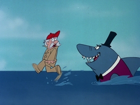 Screenshots from the 1976 DePatie Freleng cartoon Merry Sharkman Merry Sharkman