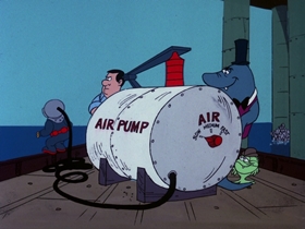 Screenshots from the 1976 DePatie Freleng cartoon Merry Sharkman Merry Sharkman