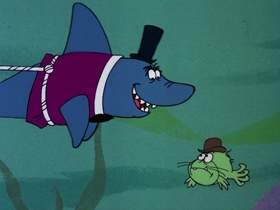 Screenshots from the 1976 DePatie Freleng cartoon Merry Sharkman Merry Sharkman